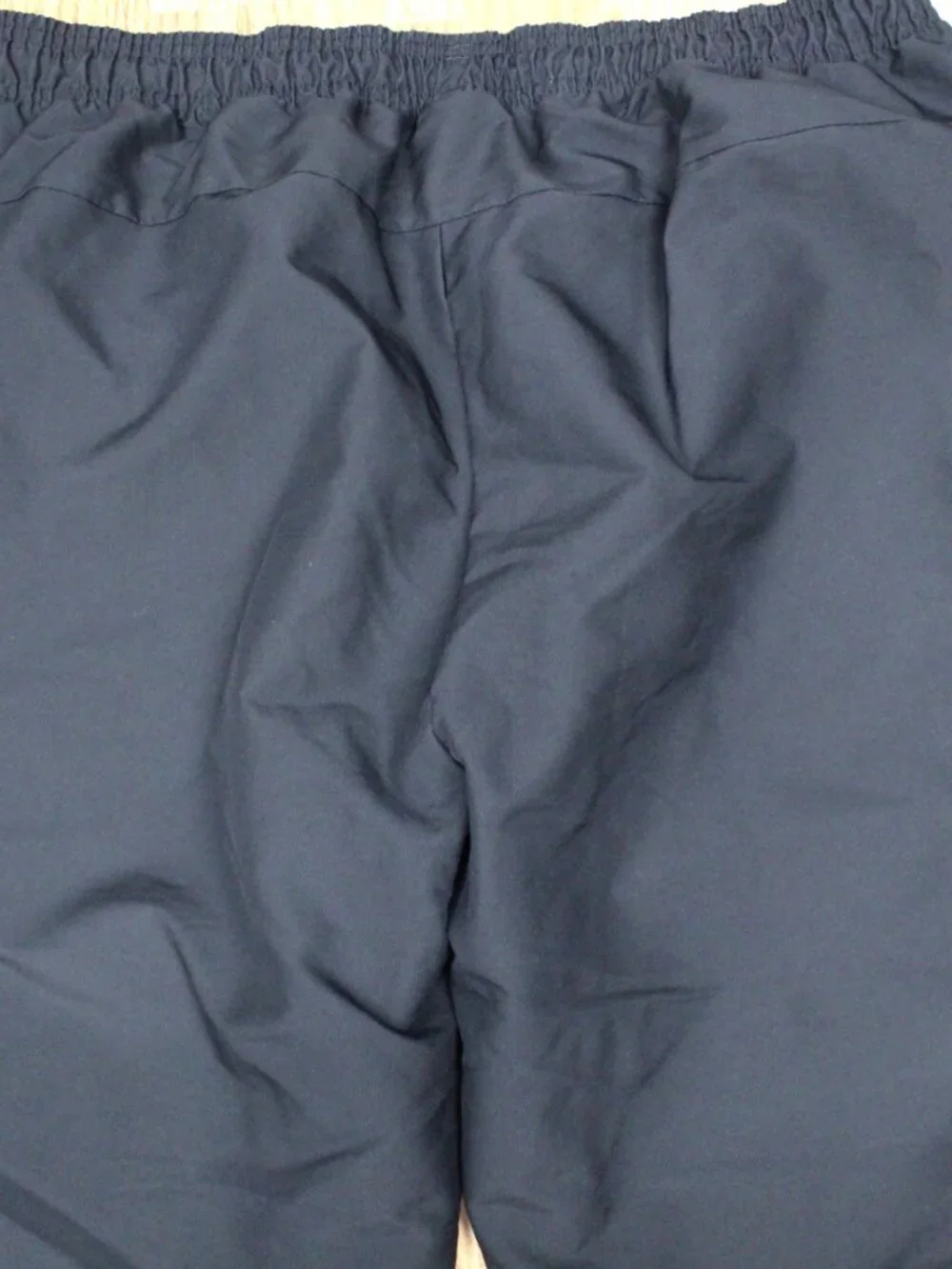 ADIDAS WINDBREAKER JOGGERS POLYESTER ATHLETIC UNLINED PANTS BLACK Sz X-LARGE, XL